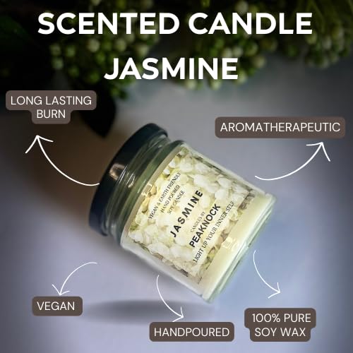 Jasmine Scented Jar Candle-ArtyCraftz.com