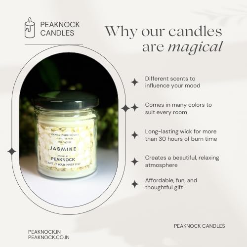 Jasmine Scented Jar Candle-ArtyCraftz.com