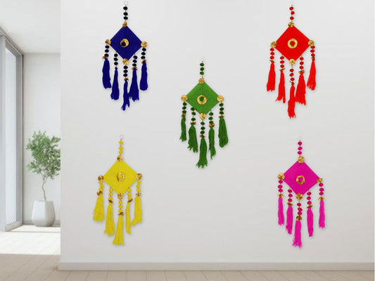 Jeevan Handicrafts Handmade Decorative Woolen Kites Door and Wall Hangings for Home Decor - ArtyCraftz.com
