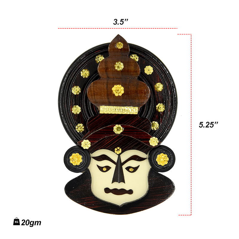 Kathakali Head Figurine - ArtyCraftz.com