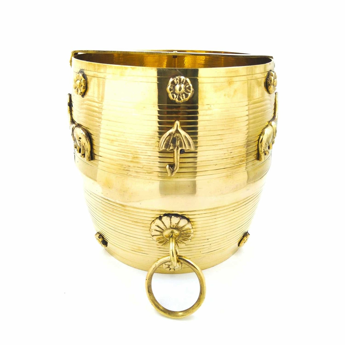Kerala Brass Nirapara with Elephant Motif-ArtyCraftz.com