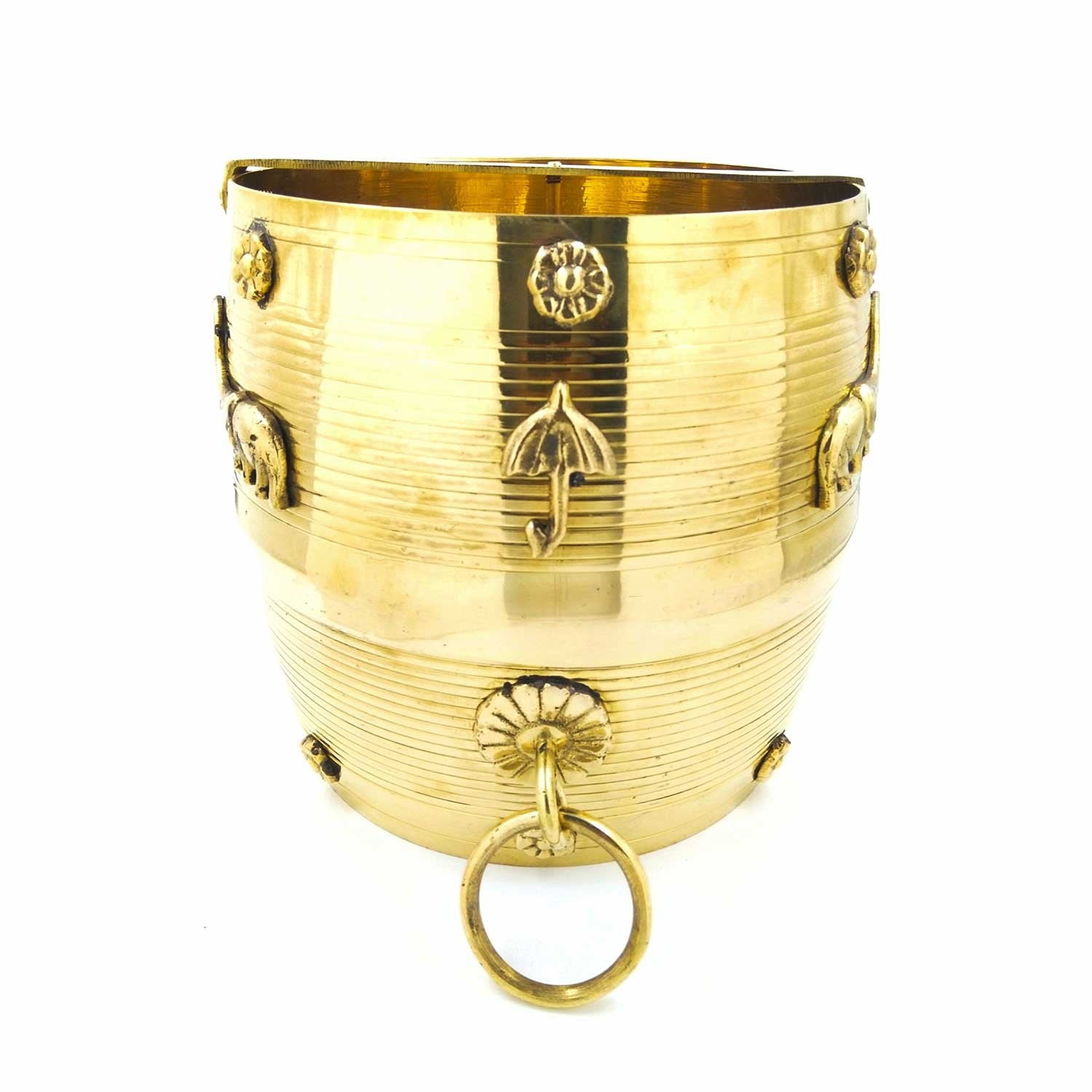 Kerala Brass Nirapara with Elephant Motif-ArtyCraftz.com