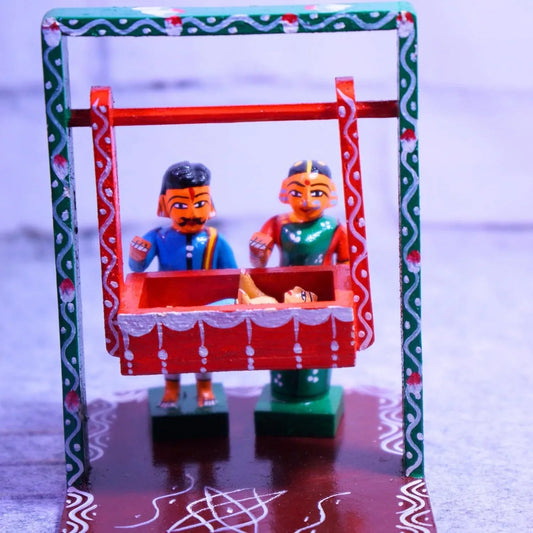 Kondapalli Baby’s First Cradle Ceremony Showpiece -ArtyCraftz.com