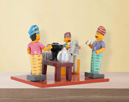 Kondapalli Tea Stall Showpiece-ArtyCraftz.com