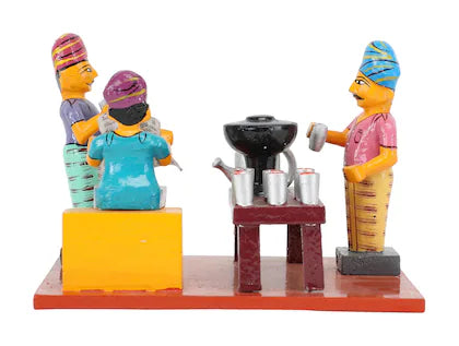 Kondapalli Tea Stall Showpiece-ArtyCraftz.com