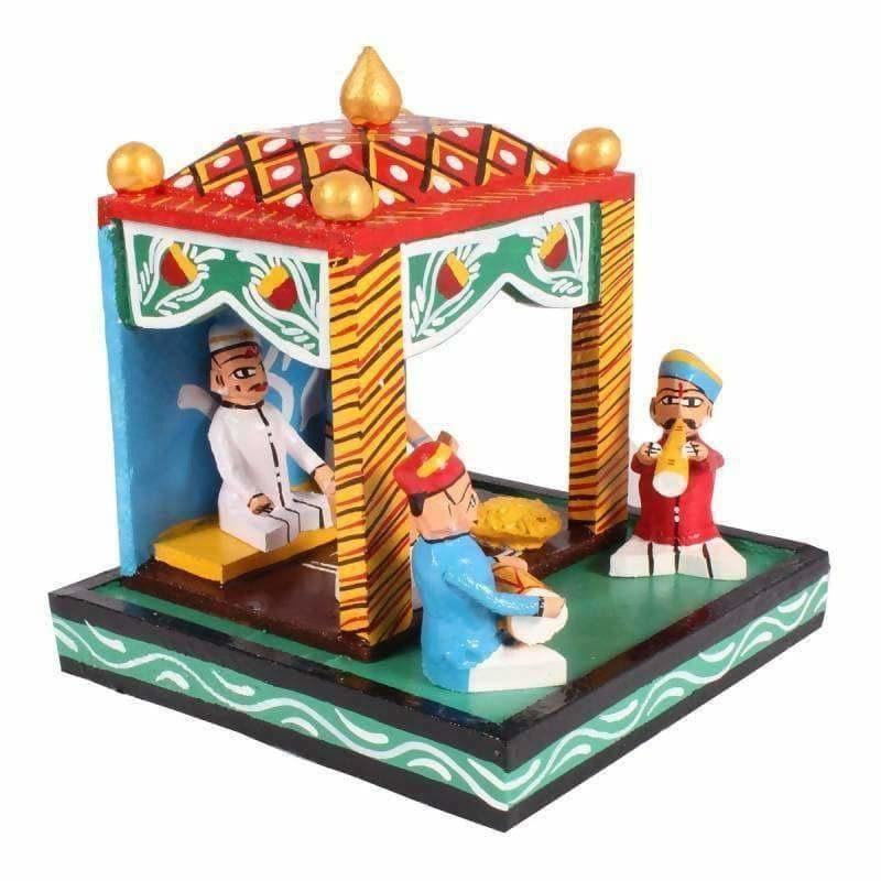Kondapalli hand-painted wooden marriage set showpiece-artycraftz.com