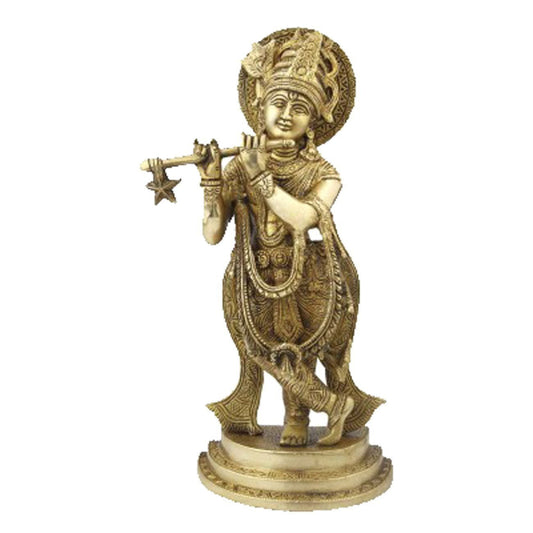 Krishna Sitting Ornaments (30.48cm Height X 12.7cm Width - ArtyCraftz.com