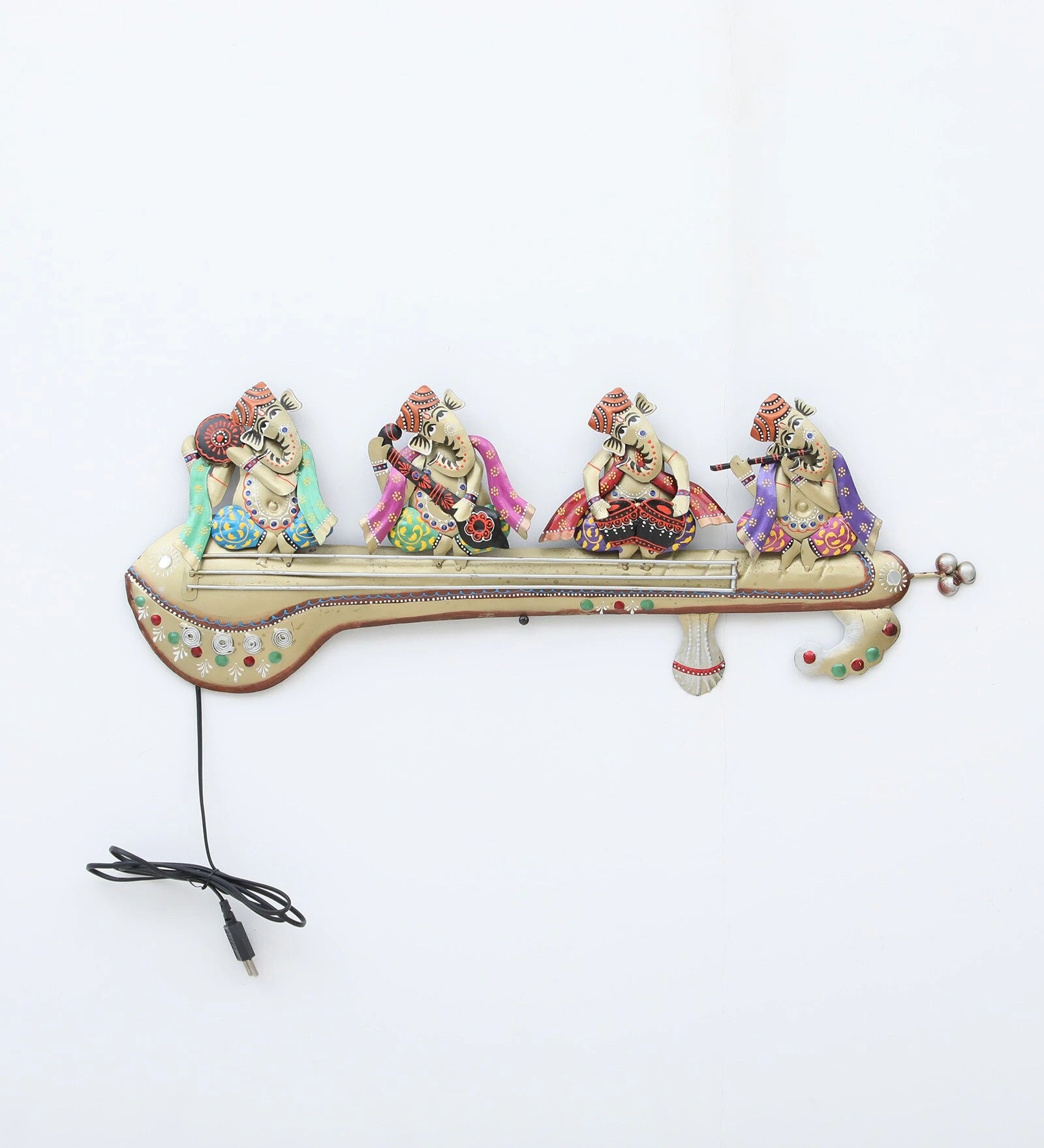 LED Ganesh Musician Wall Decor-ArtyCraftz.com