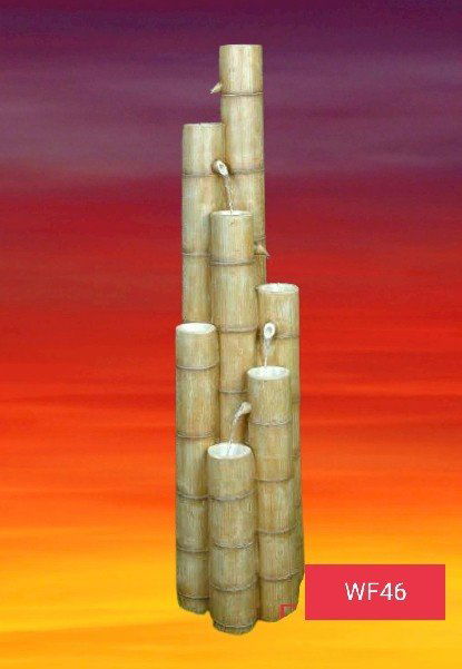 Large Bamboo Poles Fountain for fish pond, garden - ArtyCraftz.com