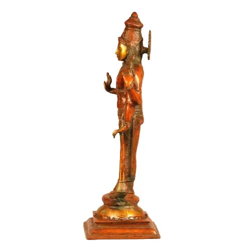 Large Brass Lord Vishnu Idol-ArtyCraftz.com