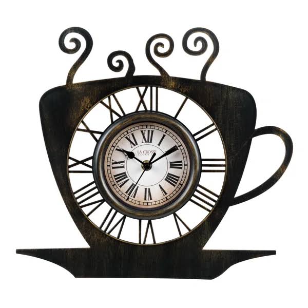 Latte Mug Quartz Wall Clock