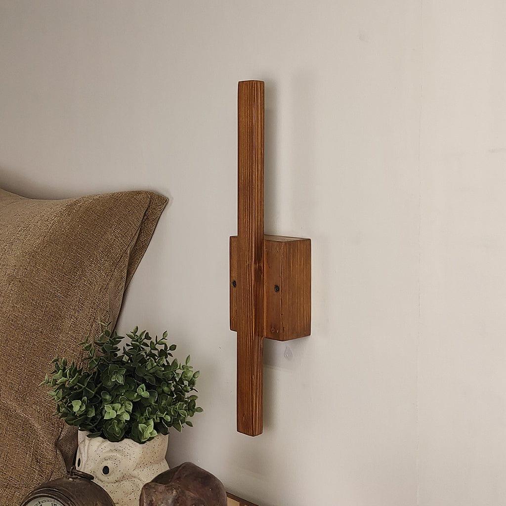 Lineo Brown Wooden LED Wall Light