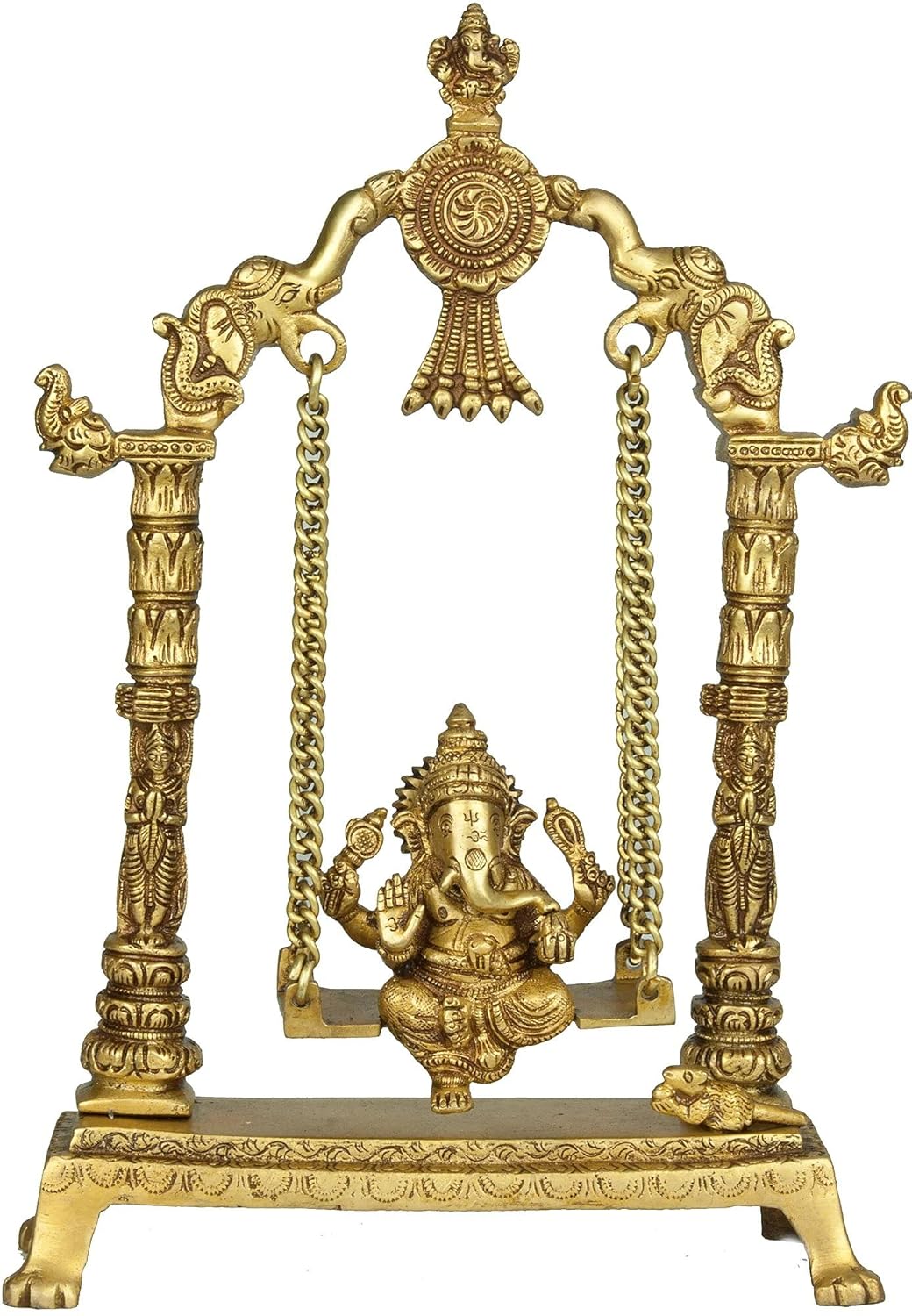 Lord Ganesha on a Swing 12 Inches Statue