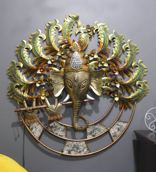 Lord Ganesha Wall Art With LED
