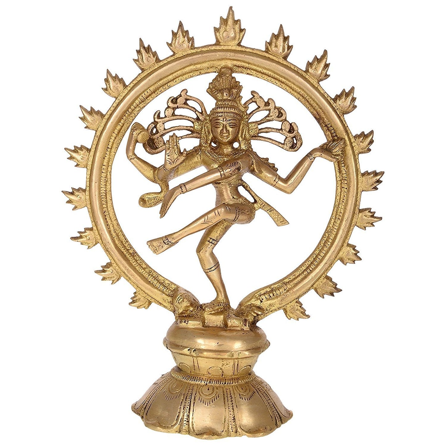 Lord Shiva Dancing Idol for Home Decor (L 7.5 x B 3 x H 9.5) Inches - ArtyCraftz.com