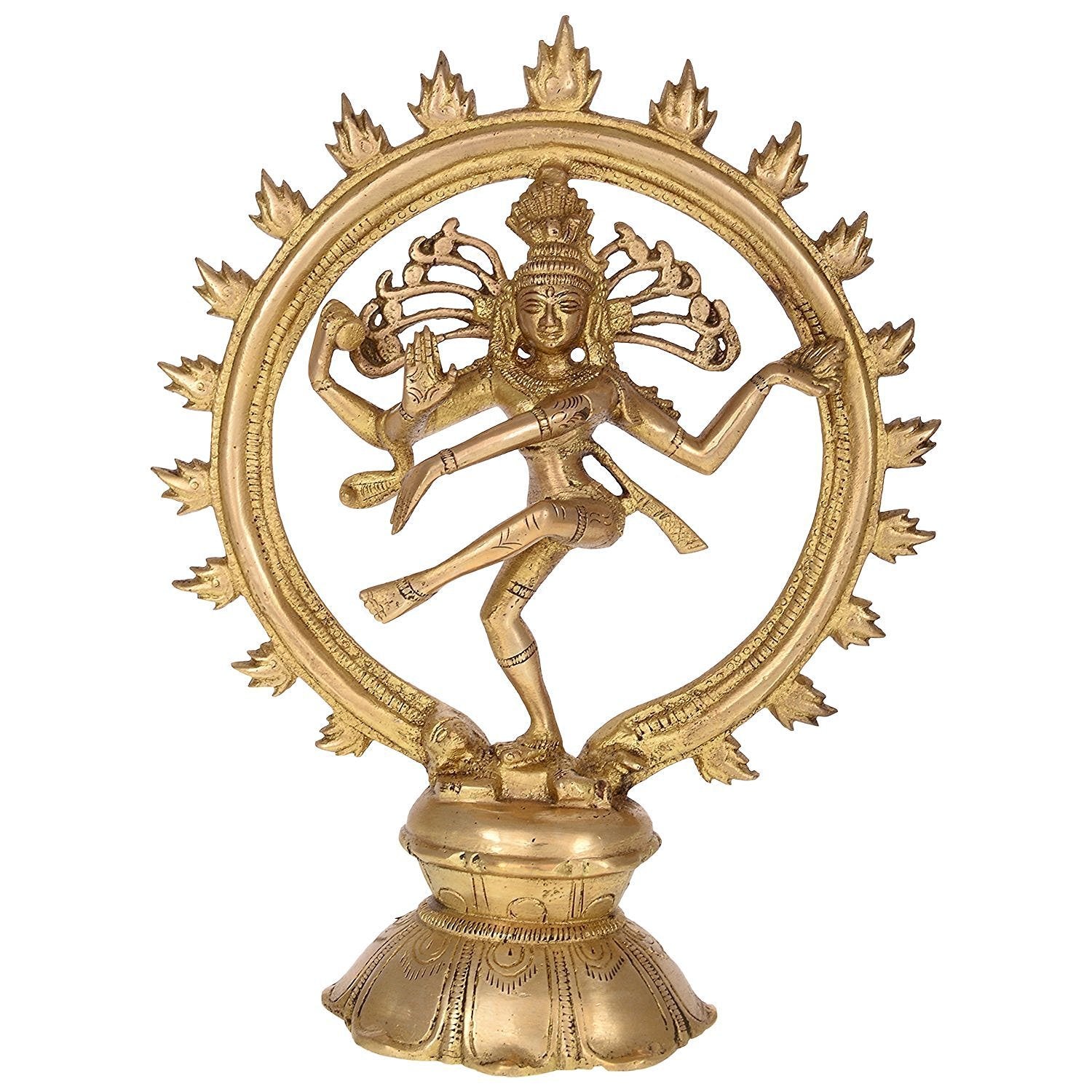 Lord Shiva Dancing Idol for Home Decor (L 7.5 x B 3 x H 9.5) Inches - ArtyCraftz.com