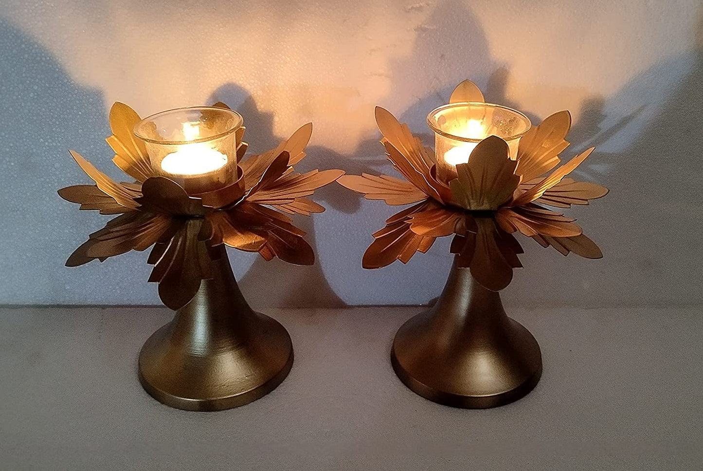 Lotus Flower Candle Holder with stand