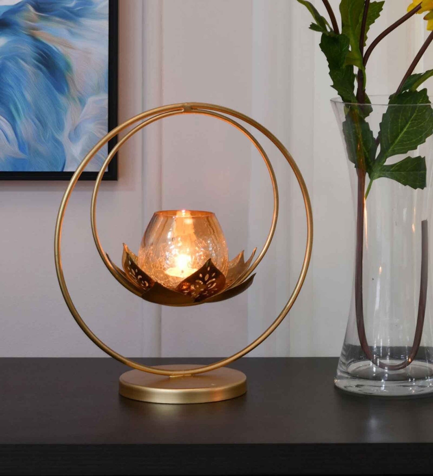 Lotus Sphere Candle Holder