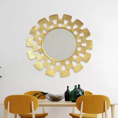 Luxurious Designer Golden Wall Mirror