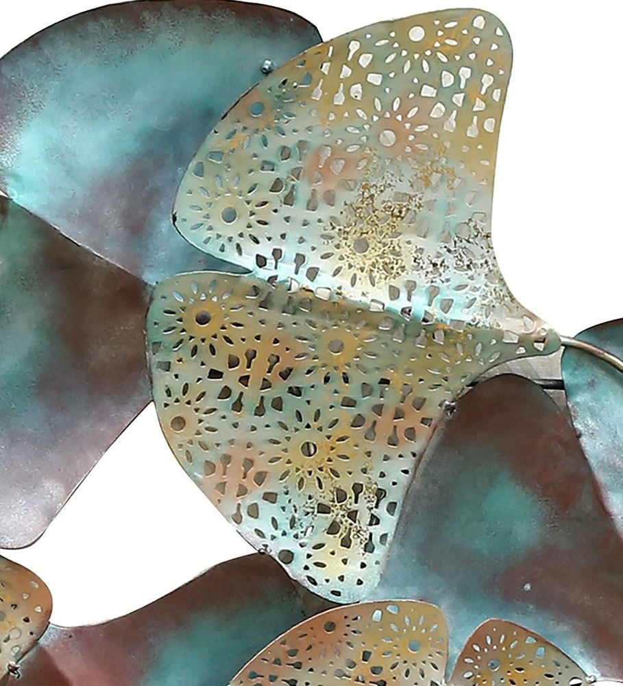 Luxury LED Ginkgo Leaf Metal Wall Art - ArtyCraftz.com