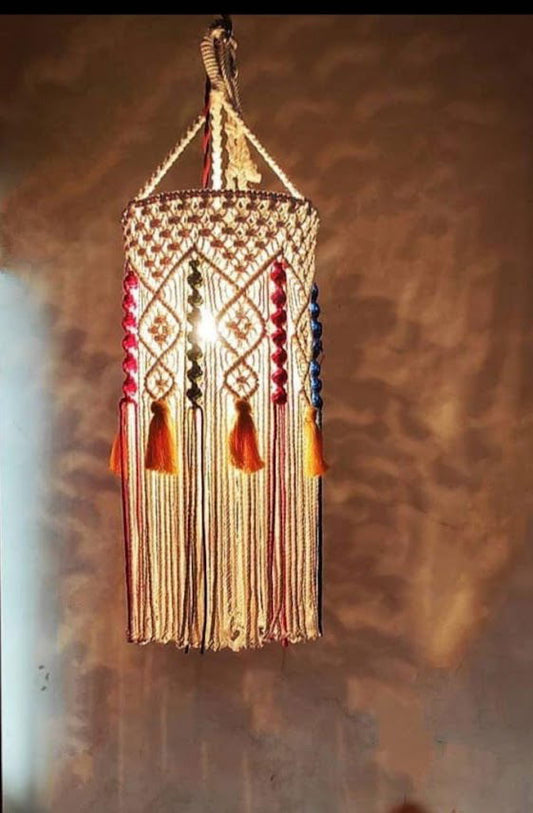 Macrame Chandelier for Home Decor and Gifting  8"*20" Inches - ArtyCraftz.com