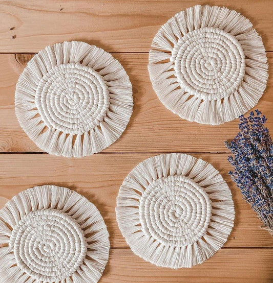 Macrame Coaster for Home Decor and Gifting - ArtyCraftz.com