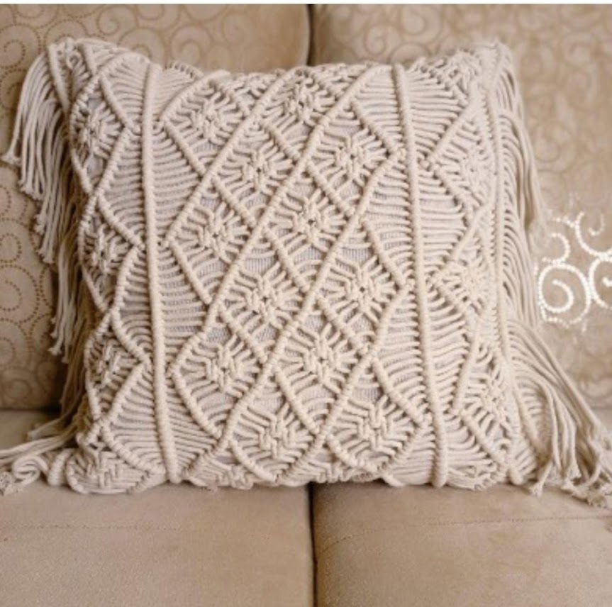 Macrame Cushion Cover - ArtyCraftz.com