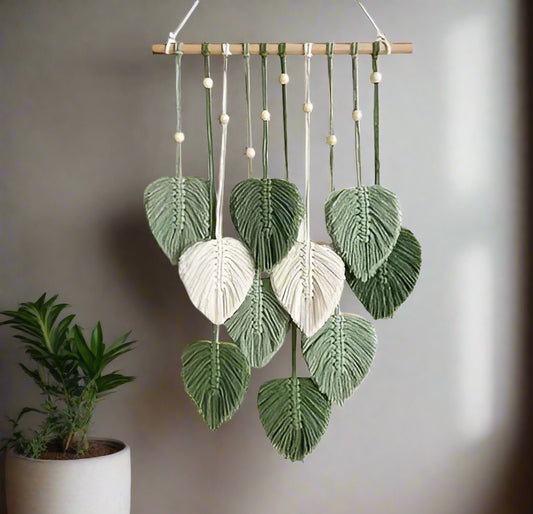 Macrame Leaf Wall Hanging-ArtyCraftz.com