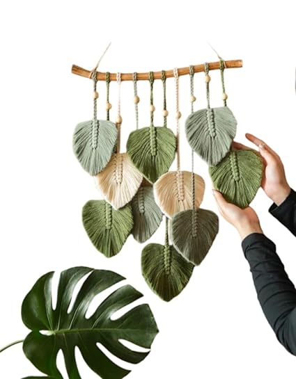 Macrame Leaf Wall Hanging-ArtyCraftz.com