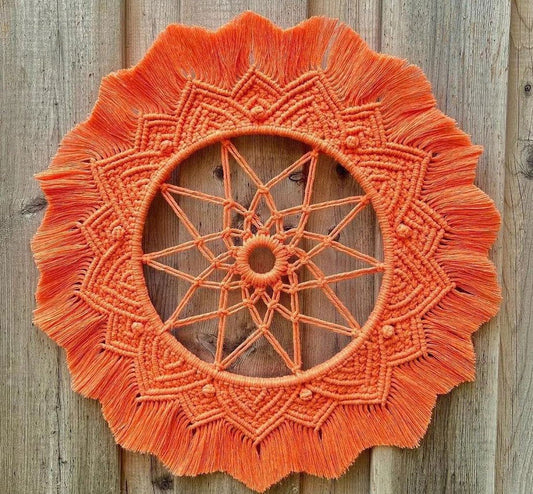 Macrame Mandala Wall Hanger for Home Decor and Gifting - ArtyCraftz.com