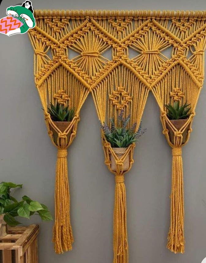 Macrame Plant Hanger for Home,office Decor and Gifting - ArtyCraftz.com