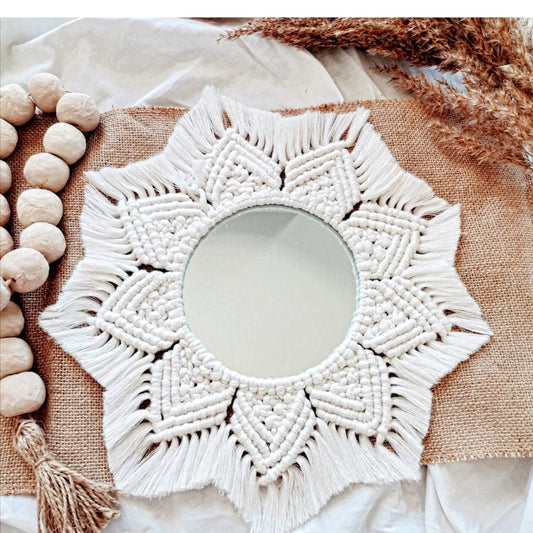 Macrame Wall Mirror-ArtyCraftz.com