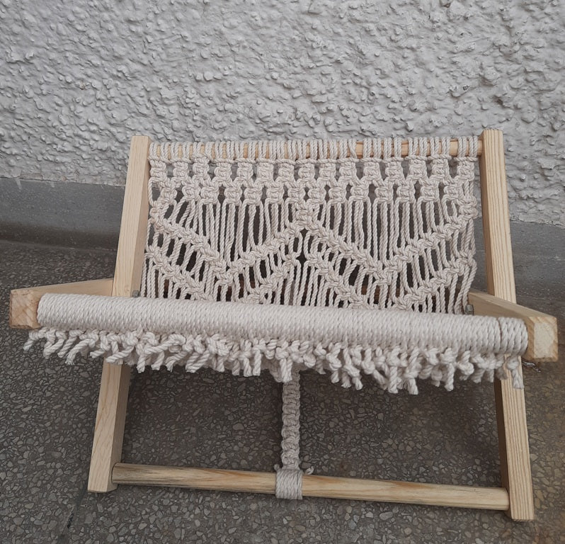 Macrame Magazine Holder