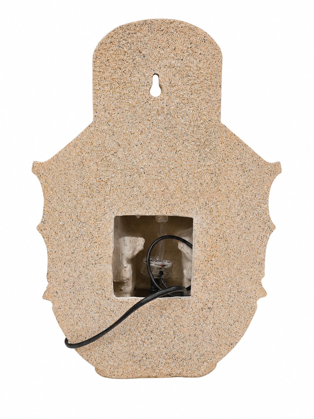 Majestic Golden Wolf Head Resin Tabletop and Wall Mount Water Fountain-artycraftz.com