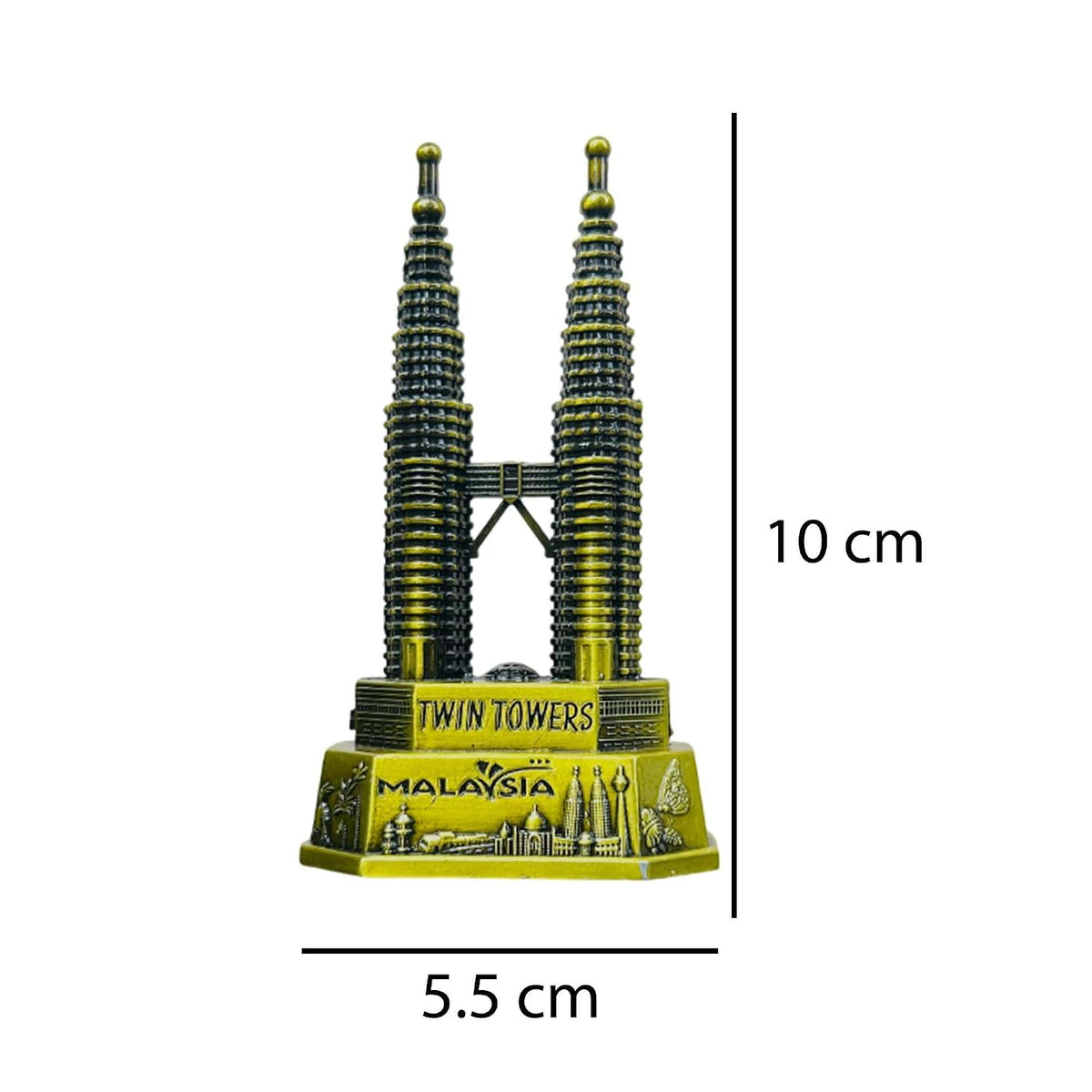 Malaysia Twin Towers Metal Miniature Showpiece-artycraftz.com