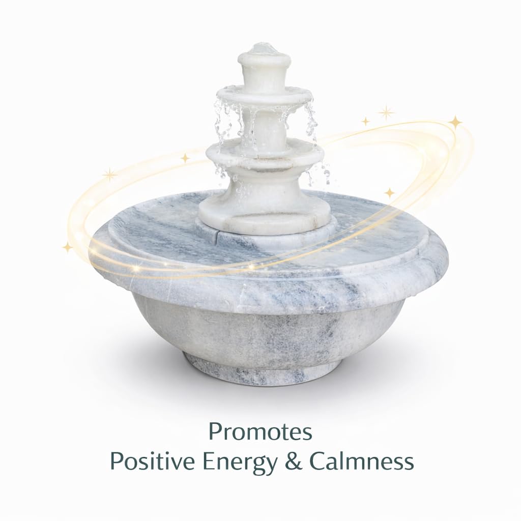 Marble Water Fountain 15 Inch-ArtyCraftz.com