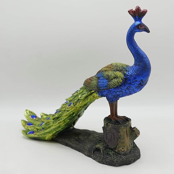 Mayur Peacock Polyresin Figurine Showpiece - ArtyCraftz.com