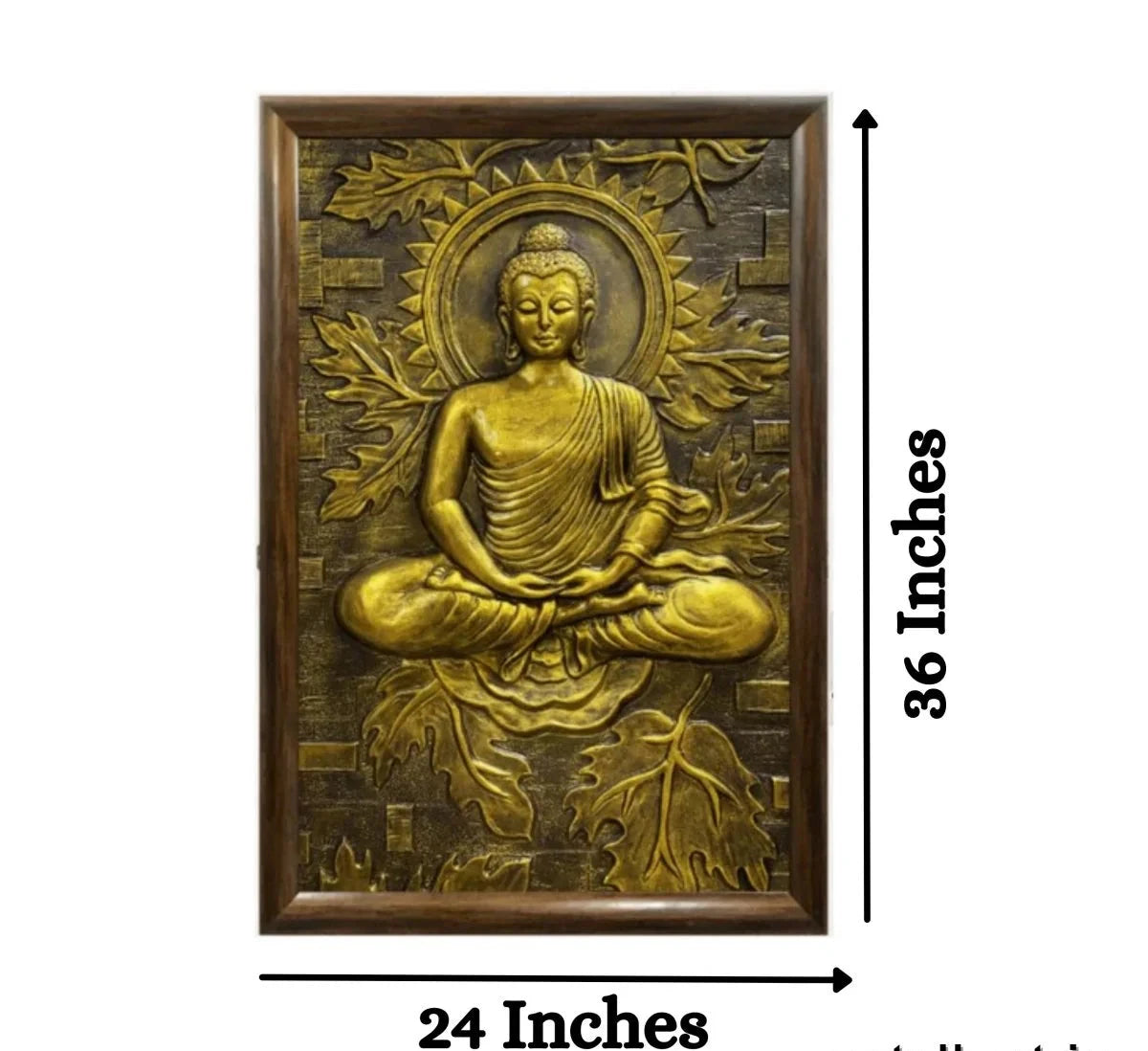 Meditating Gautam Buddha Resin Wall Mural-ArtyCraftz.com