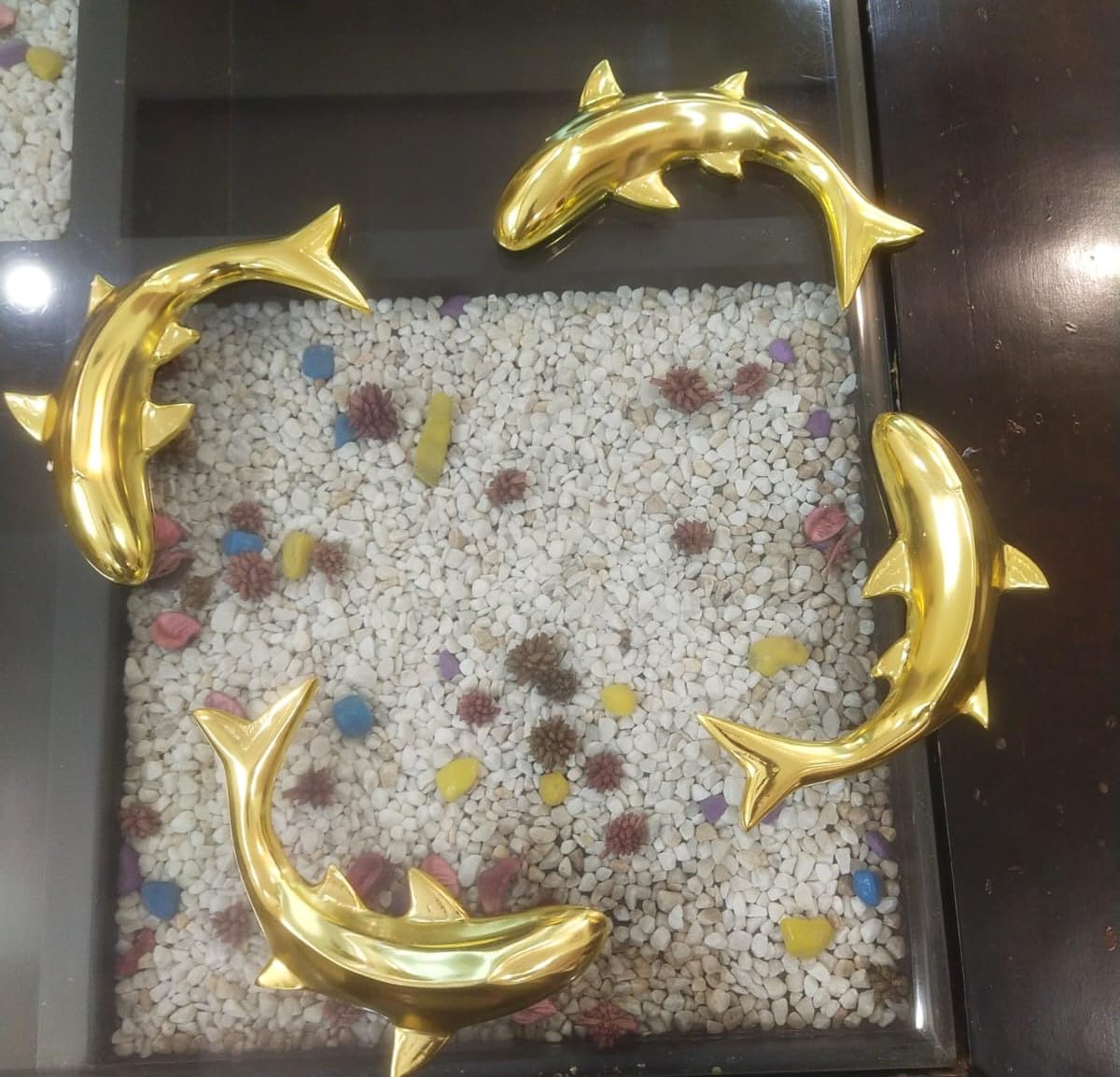 Metal 6 Fish Wall Hanging