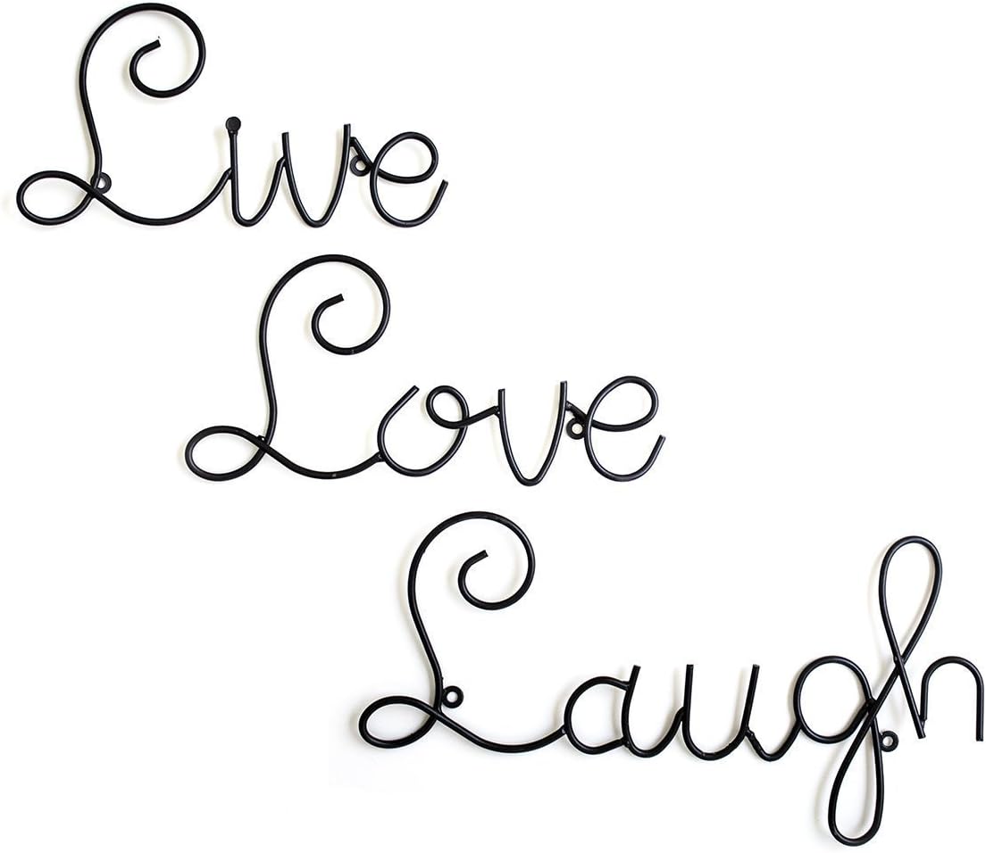 Metal Live Love Laugh Wall Art