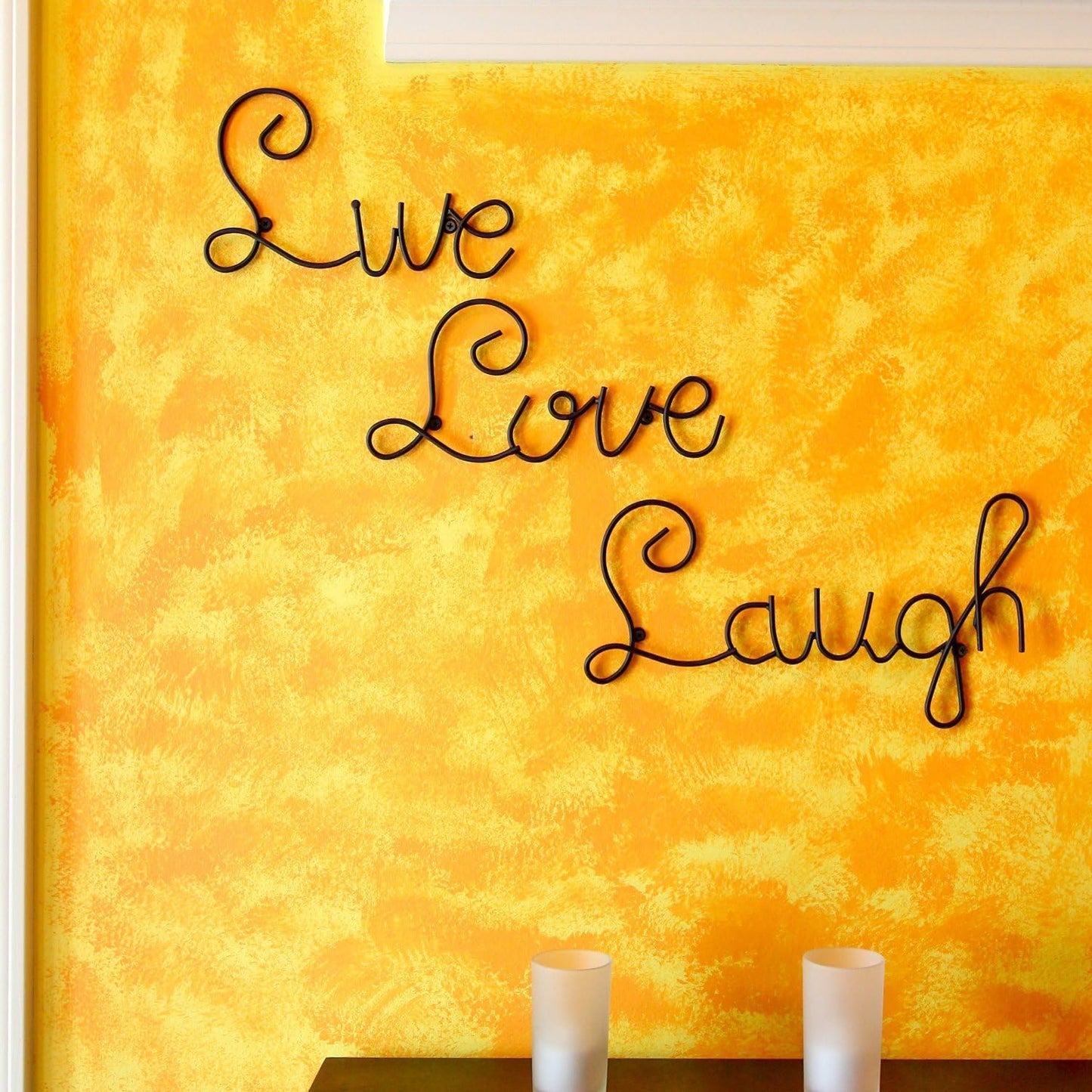 Metal Live Love Laugh Wall Art