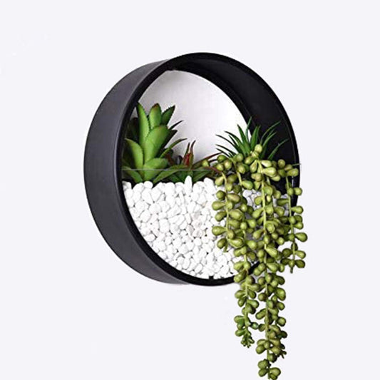 Metal Round Wall Planter