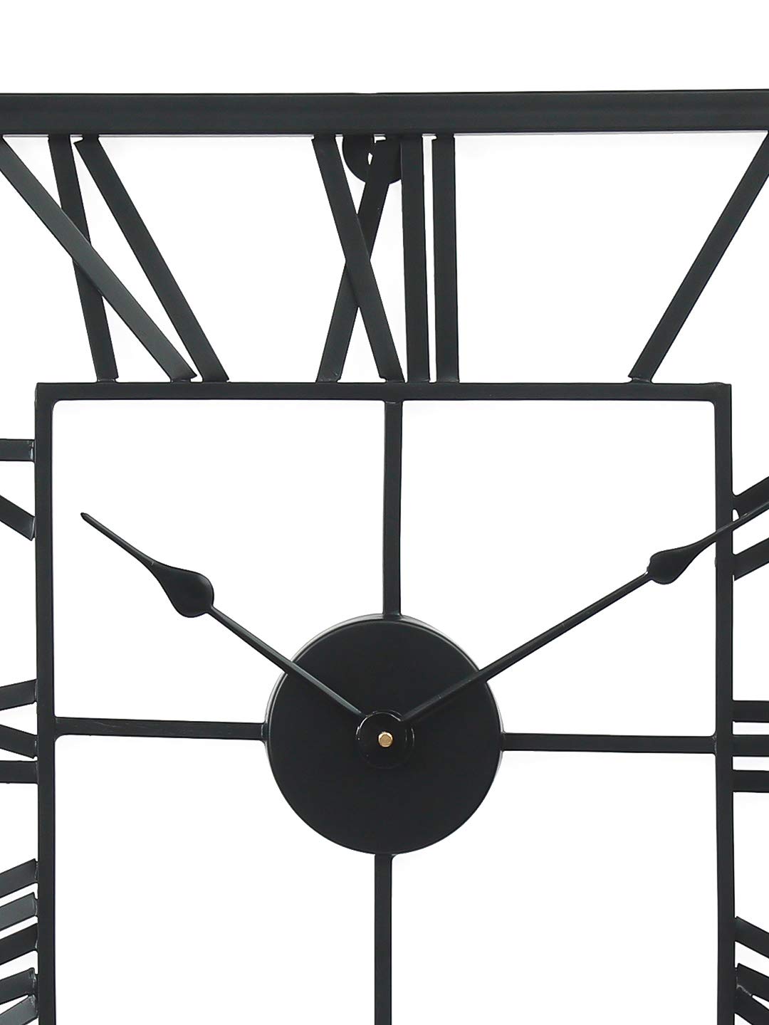 Metal Square Vintage Silent Chic Wall Clock -ArtyCraftz