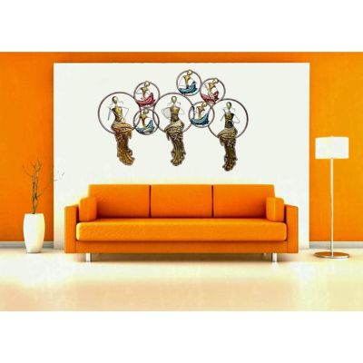 Metal Tribal Musical Doll Wall Art