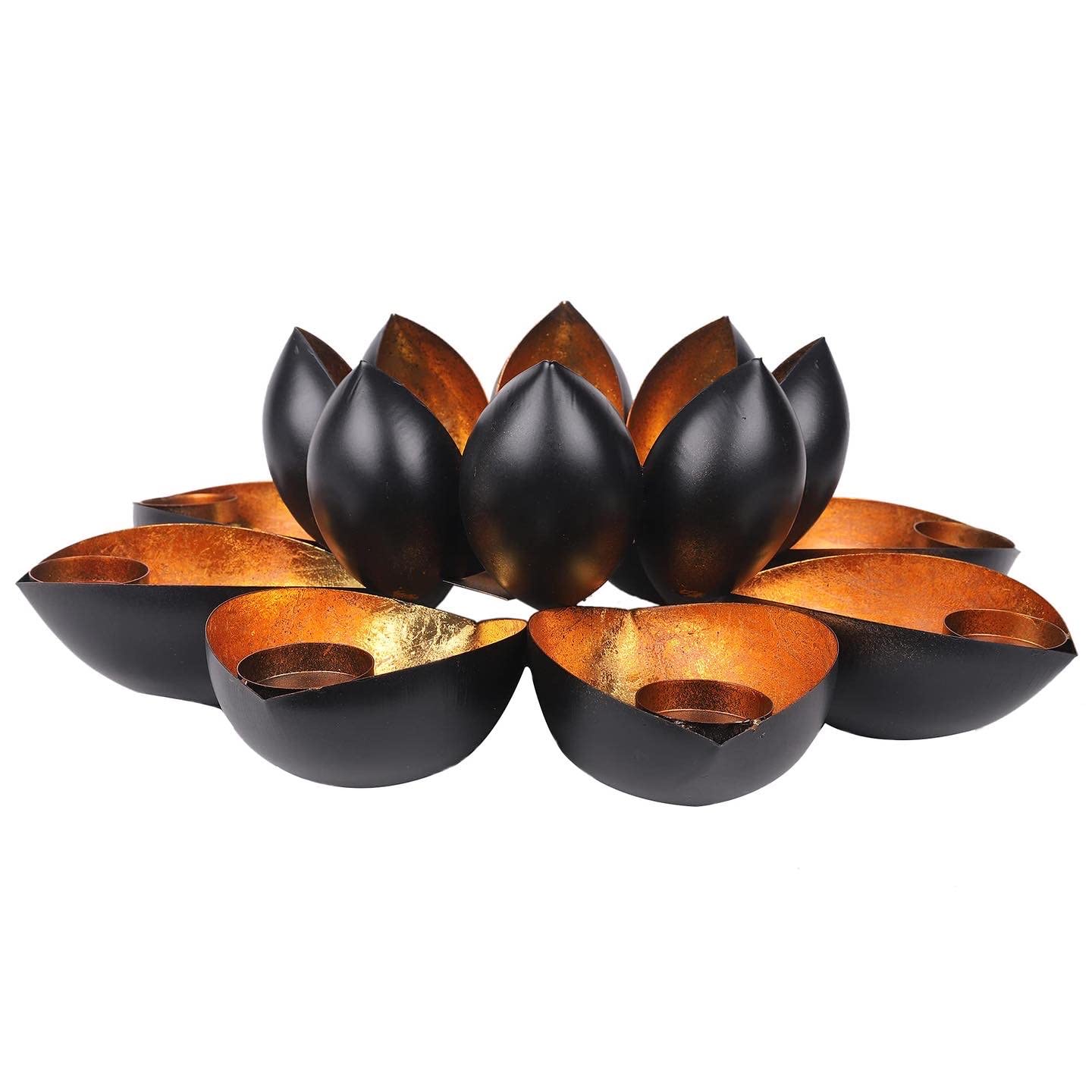 Metal 16 Lotus Petal Candle Holder