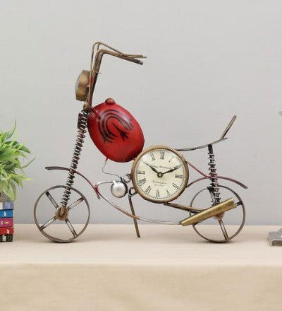 Metal Bike Table Clock - ArtyCraftz.com