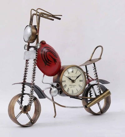 Metal Bike Table Clock - ArtyCraftz.com