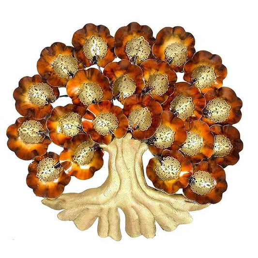 Metal Bodhi Tree with LED Wall Art-ArtyCraftz.com
