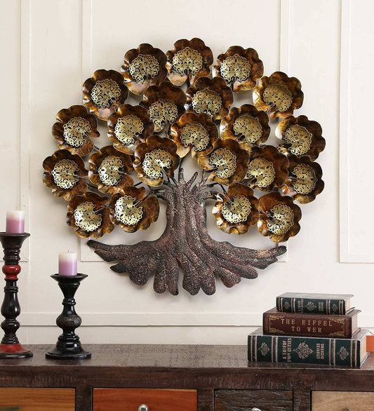 Metal Coral Tree of Life Wall Art-ArtyCraftz.com