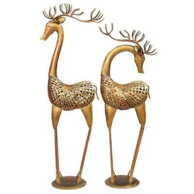 Metal Deer Showpiece Candle Holder
